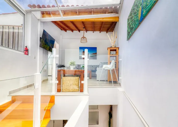 Big Terraced House, 100m To The Beach, With Bbq And Sea View * Guincho (Tenerife)